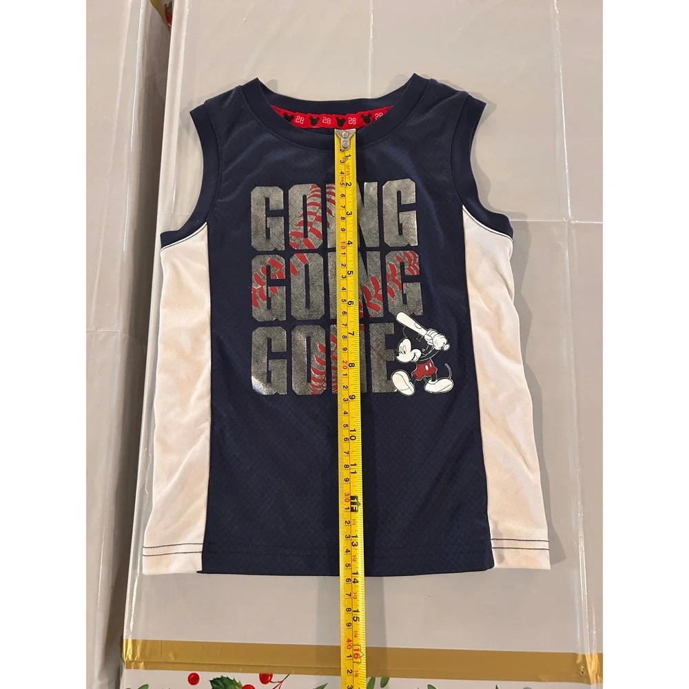 Disney Jumping Beans Mickey Mouse Baseball Tank and Shorts Set Navy Blue 3T